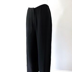 Eileen Fisher black silk pants size M